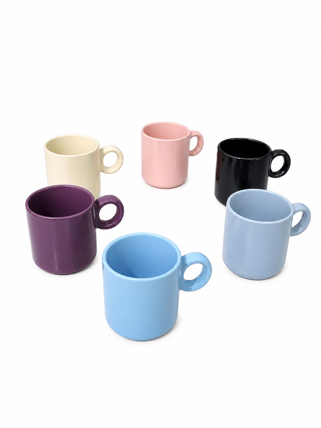 Modern Colorful Ceramic Mug Collection