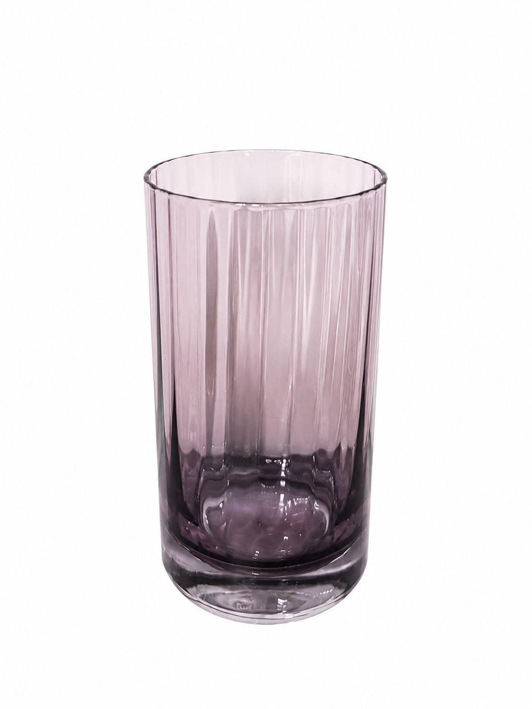 Elegant Ribbed Glass Tumbler - Set of 6