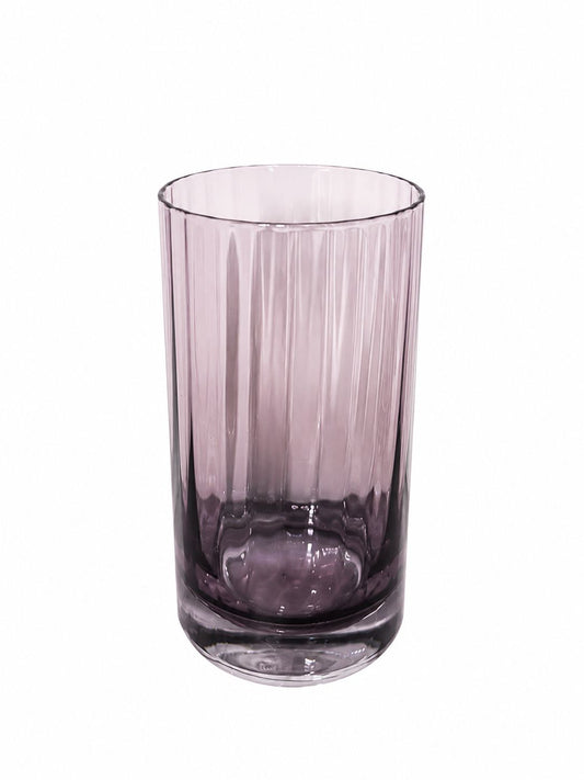 Elegant Ribbed Glass Tumbler - Set of 6