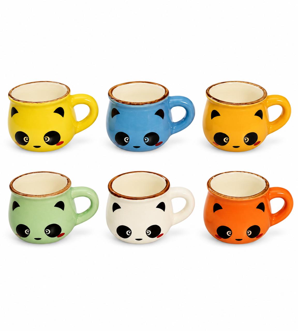 Cute Panda Ceramic Collection - Set of 6