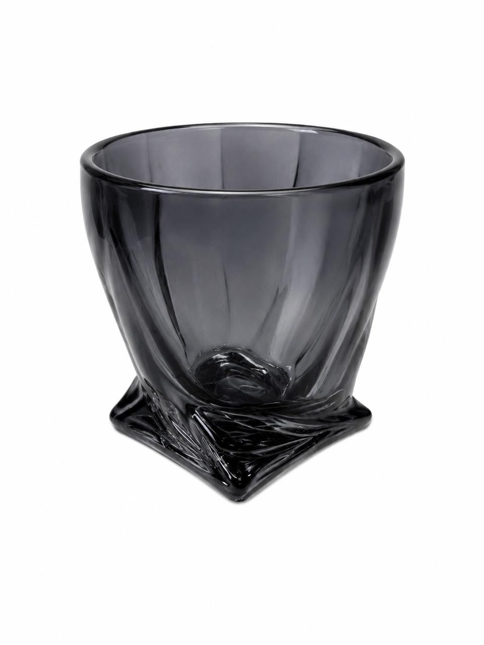 Modern Smoked Glass Decorative - Set of 6
