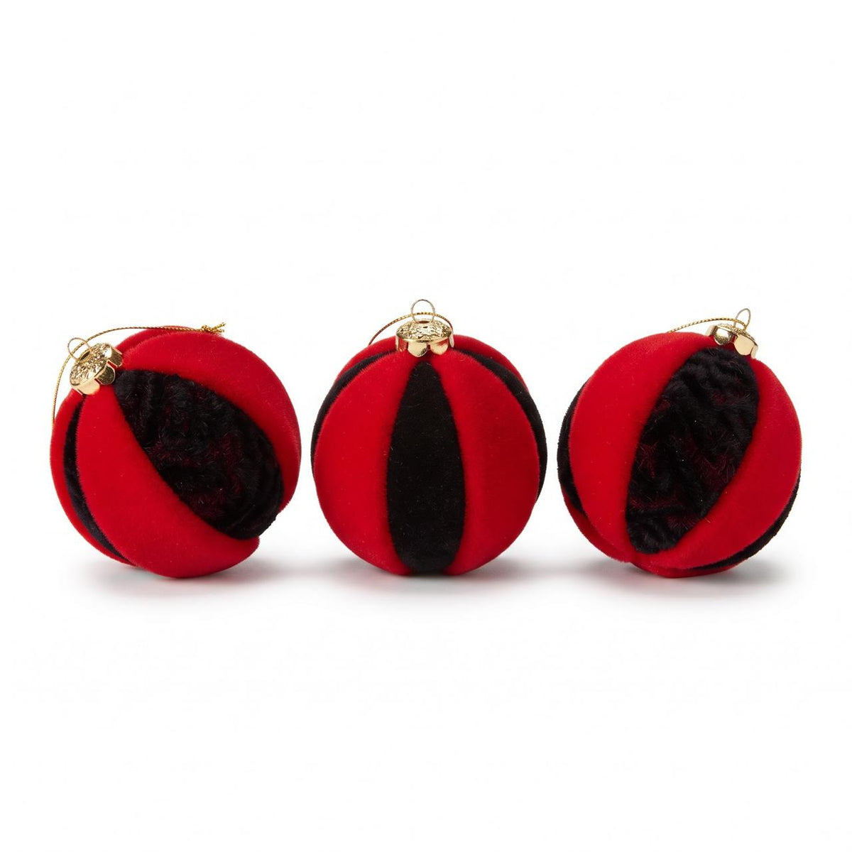 Decorative Baubles on white background
