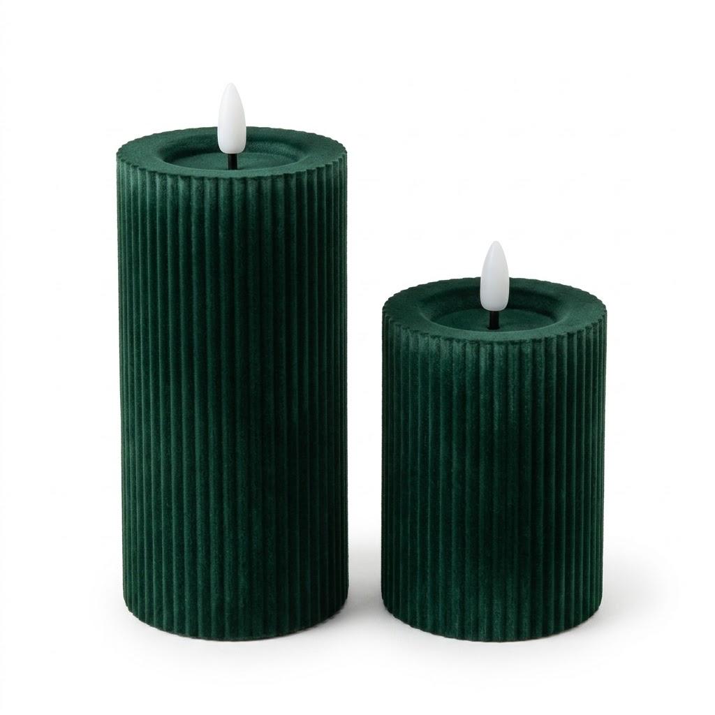 Velvet Candles - white background
