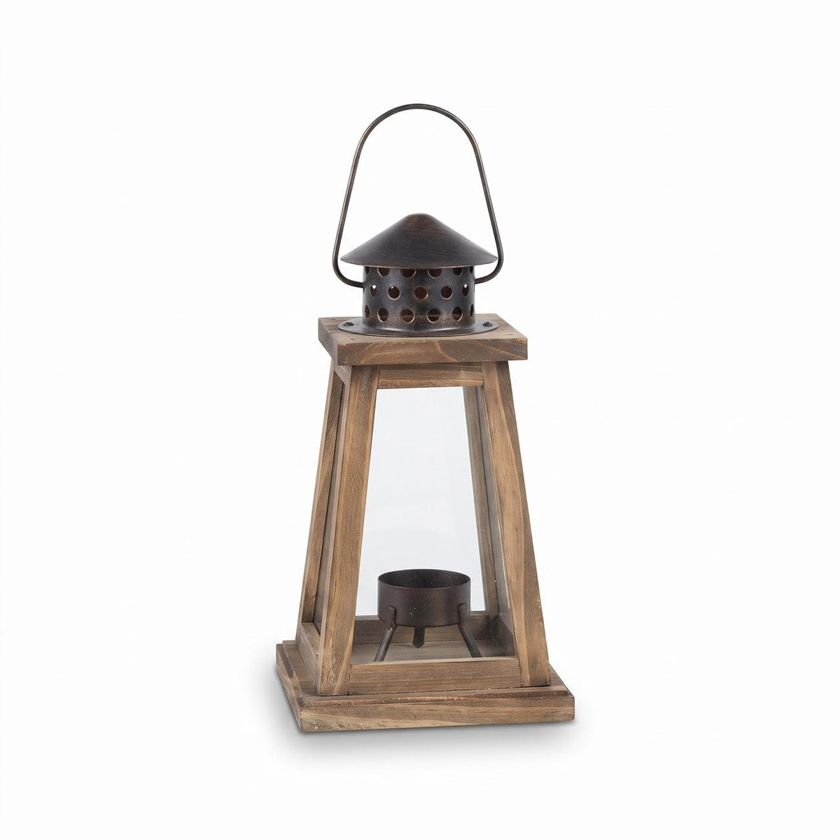 Wood Lantern - white background