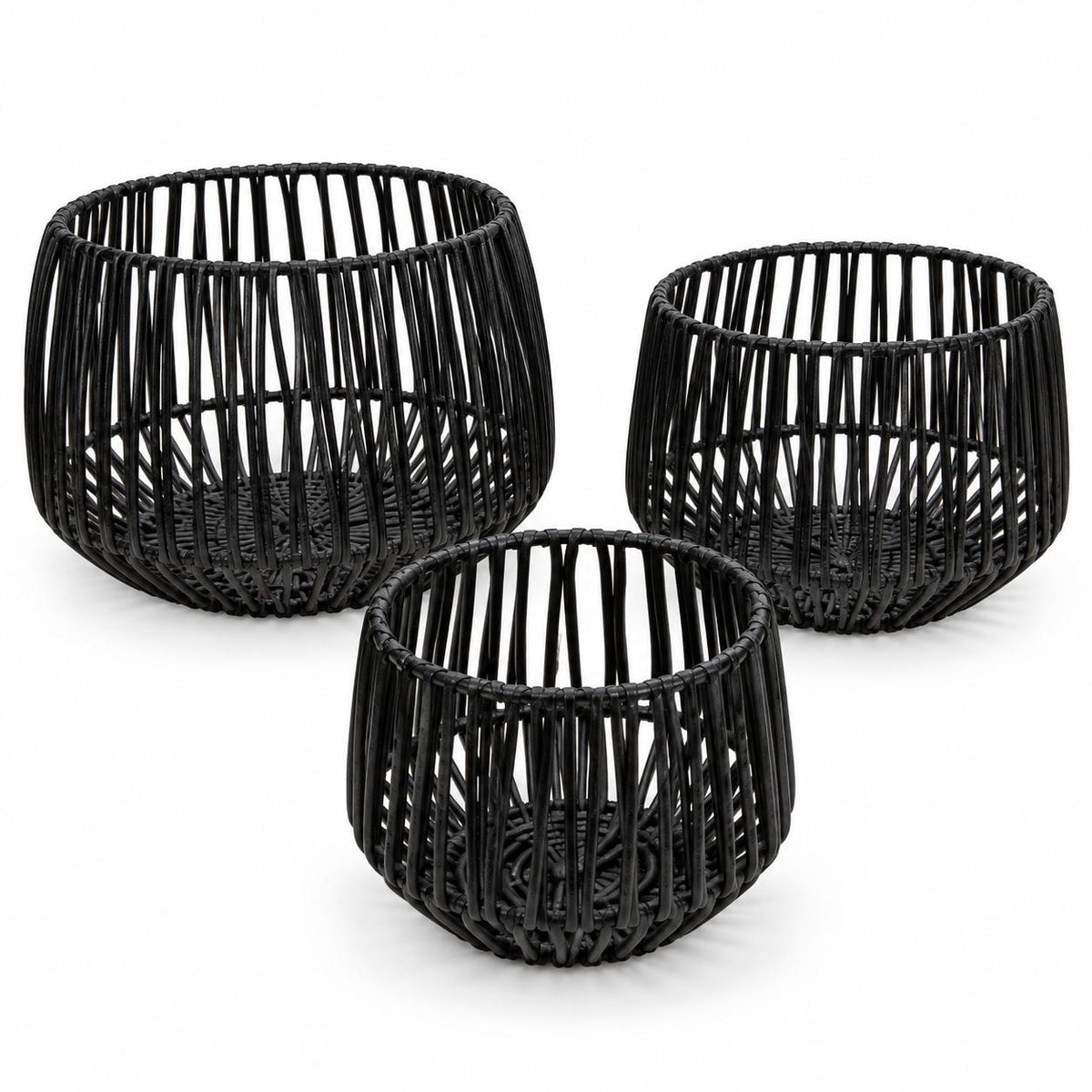 Woven Candle Holders – Design 2 on white background