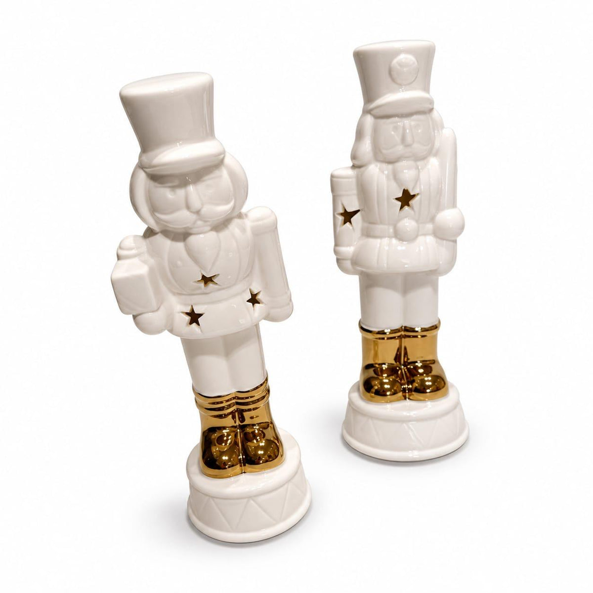 Soldier Nutcracker on white background