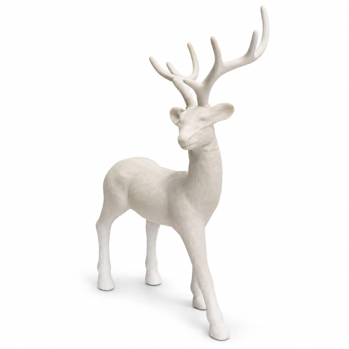 Reindeer Figurine on white background