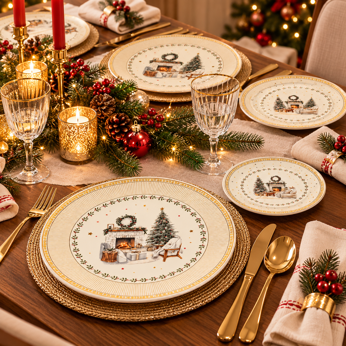 6 Main & 6 Dessert Plates