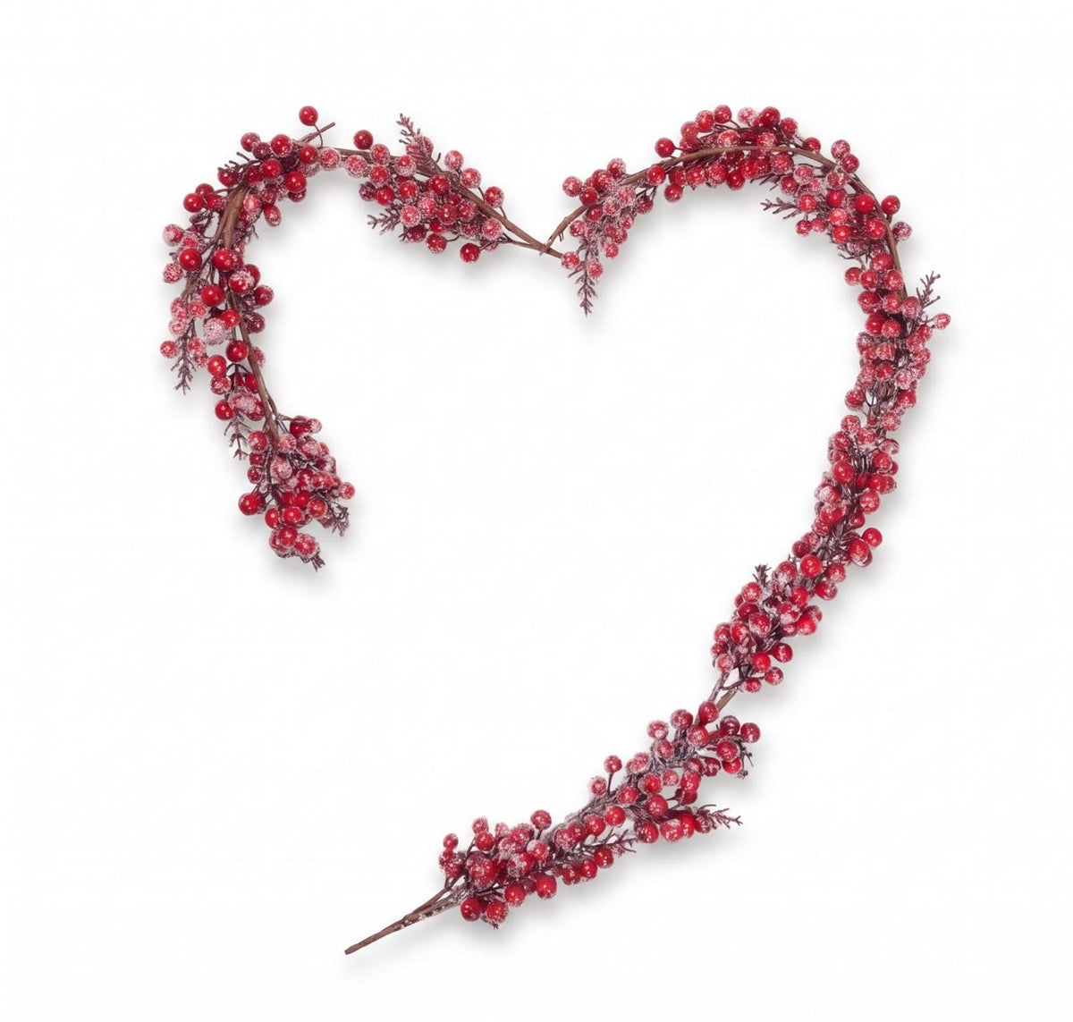 Heart Garland on white background