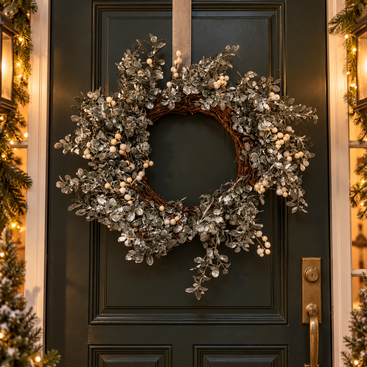 Silver Leaf Wreath